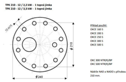 Topná jednotka TPK 210-12 topná jednotka 2,2 kW el - 2110437