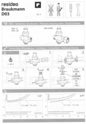 Ventil redukční 3/4" Honeywell  DO3 - 